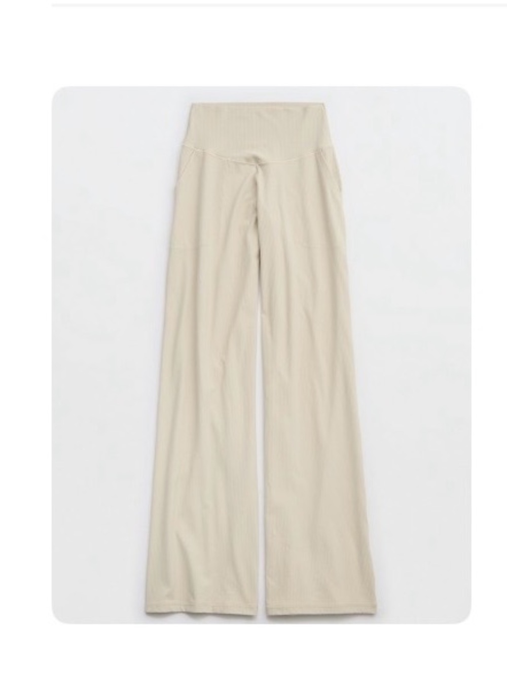 OFFLINE by Aerie Real Me XTRA High Waisted Wide-Leg Ribbed Trouser